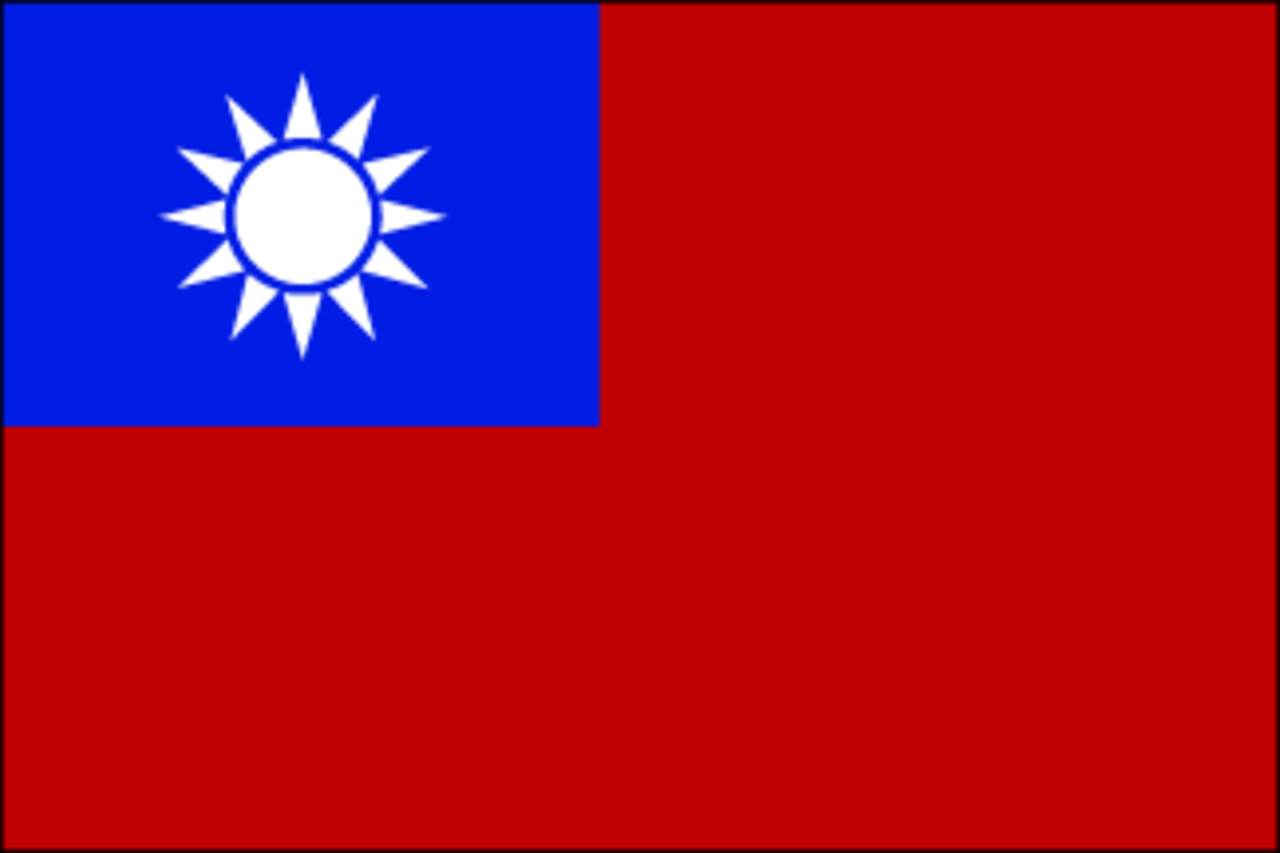 3x5 Foot (90x150 cm) Taiwan International Polyester Indoor/Outdoor Flag